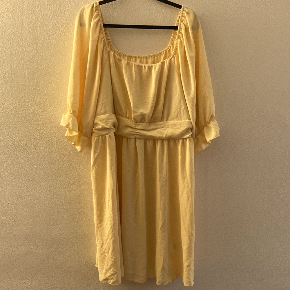 Buttery Shein yellow dress NWOT